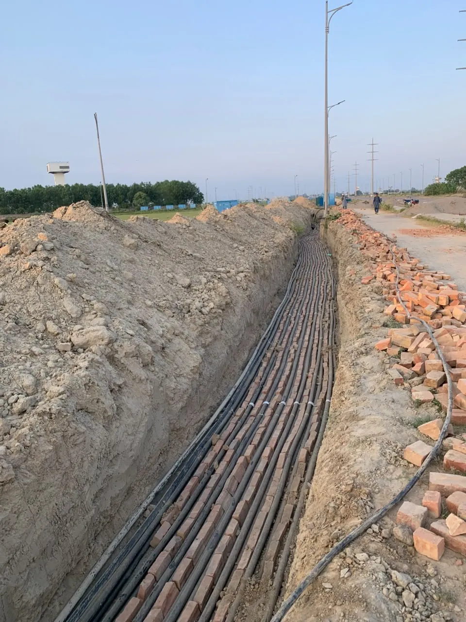 Underground MV / LV cable laying