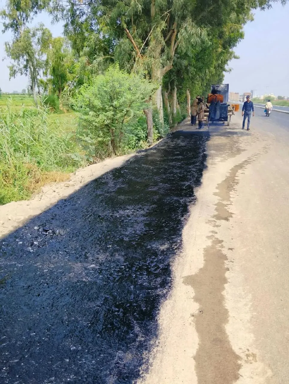 Completed carriageway
